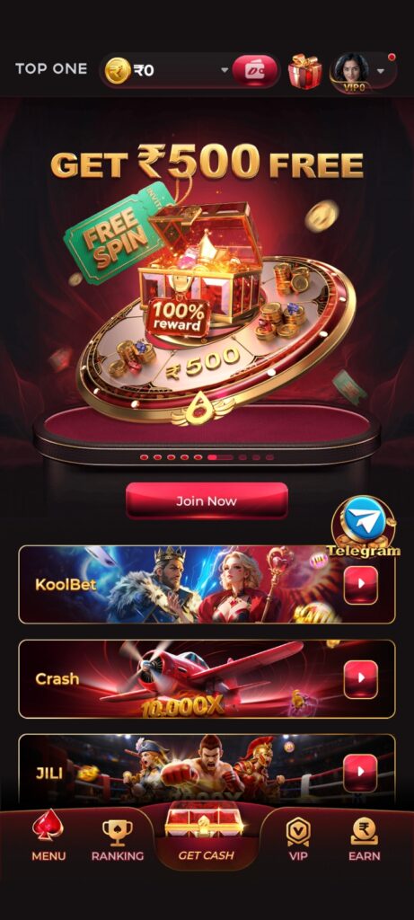 top one gamers india, top one game app